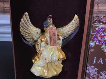 (2 Of 2) Paid $325 For This Fabulous JAY STRONGWATER Angel Christmas Ornament - Comes In Original Box - WOW !