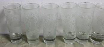 8 Cancun Mexico Shot Glasses And 3 Shot Glasses