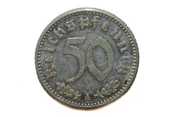 1941 Germany Third Reich 50 Pfennig Coin