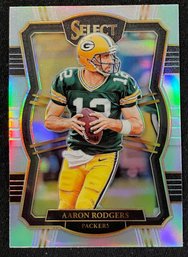 2017 Select Premier Level Silver Prizm Aaron Rodgers