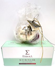 Escarora Ice Roller For Healthy Skin & New Friendship Ball Bath Salts In Hinged Metal Casing