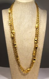 48' Long Elongated 'Monet' Chain Necklace