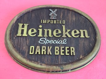 Imported Heineken Special Dark Beer Wall Plaque
