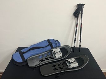 LL Bean Snow Shoes & Poles