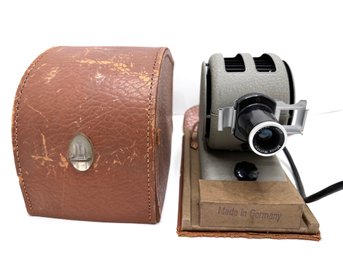 Vintage Minox Weltzer Subminiature Slide Projector In Original Case, Germany