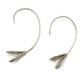 Vintage Sterling Silver Southwestern Hook Earrings