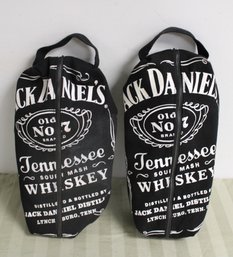 Pair Of Jack Daniels Zipper Bottle Bags