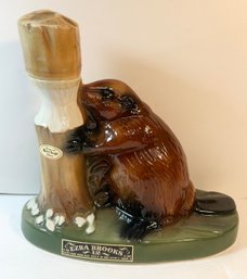 1972 Heritage China Ezra Brooks Wood Chuck Decanter - FULL!