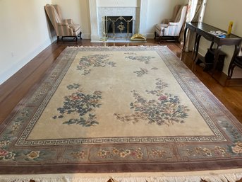 Vintage Room Size Sculpted Chinese Rug Carpet, Measures 116' X 178' (FR 1)
