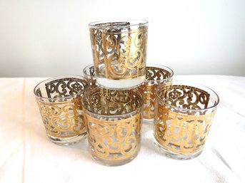 Georges Briard Set Of 6 Gold High Ball Glasses (2 Of 2)