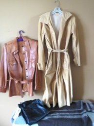 Vintage Clothing Lot Jones New York Cord And Leather Jackets