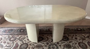 Vintage Modernist Italian Lacquer Expandable  (6' To 10')  Dining Table