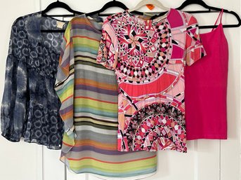 Lot Of Four Assorted Tops Including An Emilio Pucci