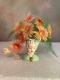 Victorian Lady Head Vase