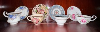 Four Vintage Sets Of Fine And Bone China -royal Albert, Victoria, Wedgewood, Myott, Son & Co./ England