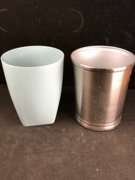 Small Trash Can Lot Of 2