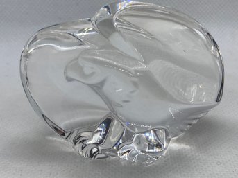 Signed STEUBEN Crystal Eagle Paperweight