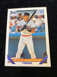 1993 Topps #598 Rico Brogna VG Detroit Tigers