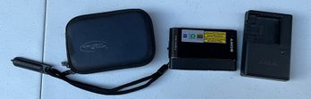 Sony Cybershot 12.1 Mega Pixel Digital Camera And Battery Charger With Carrying Case