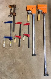 Lot Of Six Assorted Sized Clamps