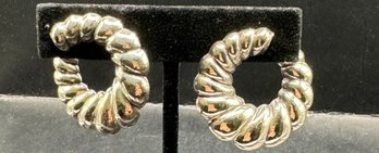 Sterling Silver Clip On Earrings 11 Grams