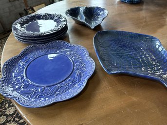 Blue Ceramic Lot