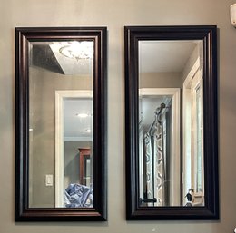 Pair Of Two Long Decorative Mirrors