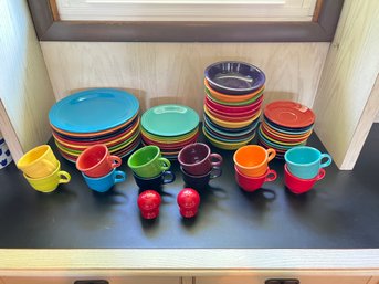 Huge 62 Piece Set Of Homer Laughlin Fiesta Ware