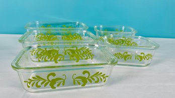 Unknown (maybe Glassbake) Nesting Tempered Glass Baking Set