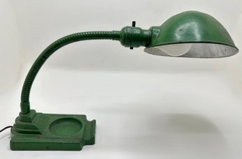 Vintage Library Lamp By Rex Electric With Gooseneck