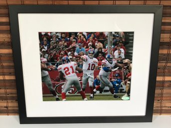 Fantastic Older Signed / Autographed ELI MANNING Framed Photo With STEINER COA Sticker - Guaranteed Authentic