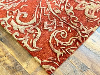 A Modern Indian Wool Area Rug