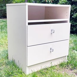 A Vintage Formica Nightstand - White