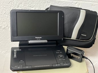 Panasonic Portable CD & DVD Player With Case -Model DVD-LS855  Tested & Working