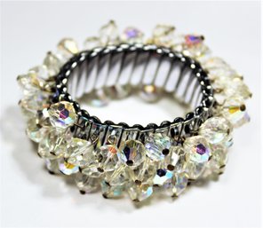 Expandable Aurora Borealis 'shake' Crystal Bracelet