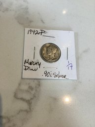 1942 P Mercury Dime .90 Silver 113