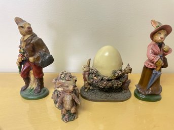 Set Of Four Porcelain Figurines
