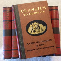 Lot Of 9 Vintage  Classics To Grow On Hard Cover Books - L