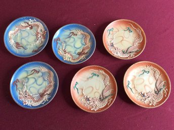 Vintage Japanese Dragonware Saucers