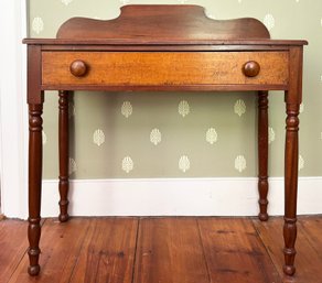 An Antique Mahogany Desk, Beautiful Turned Legs