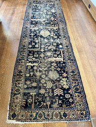 A Lovely Worn Persian Sarab 1930s - Handknotted Wool Runner