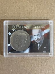 Beautiful 1972 Eisenhower Dollar In Plastic Case