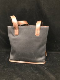 Coach Black Canvas Tote Bag Purse