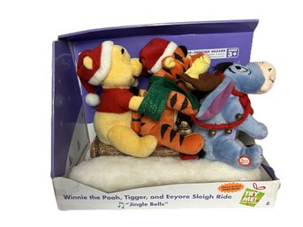 Winnie The Pooh, Tigger & Eeyore Sleigh Ride Plush Toy