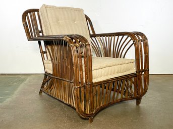 An Art Deco Split Reed Armchair By Heywood Wakefield