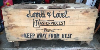 1910 Antique Lovell & Covel Chocolate Boston MA Candy Crate