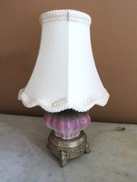 Small Painted Victorian Table Lamp