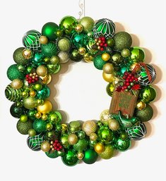 Jingle All The Way Bulb Wreath - 18'