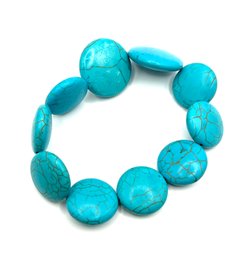 Turquoise Color Stretchy Bracelet