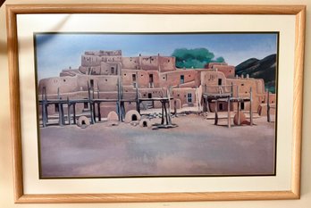 A Vintage Georgia O'Keefe Pueblo Lithograph